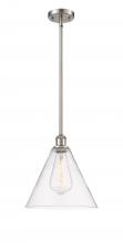 Innovations Lighting 516-1S-SN-GBC-122 - Berkshire - 1 Light - 12 inch - Brushed Satin Nickel - Mini Pendant