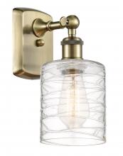 Innovations Lighting 516-1W-AB-G1113 - Cobbleskill - 1 Light - 5 inch - Antique Brass - Sconce