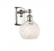 Innovations Lighting 516-1W-PN-G1216-6WM - White Mouchette - 1 Light - 6 inch - Polished Nickel - Sconce