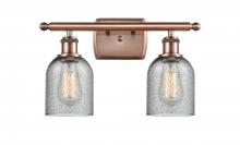  516-2W-AC-G257 - Caledonia - 2 Light - 15 inch - Antique Copper - Bath Vanity Light