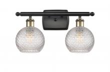 Innovations Lighting 516-2W-BAB-G122C-6CL - Athens - 2 Light - 16 inch - Black Antique Brass - Bath Vanity Light