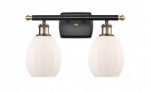 Innovations Lighting 516-2W-BAB-G81 - Eaton - 2 Light - 16 inch - Black Antique Brass - Bath Vanity Light