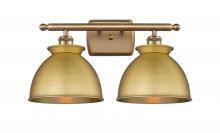 Innovations Lighting 516-2W-BB-M14-BB - Adirondack - 2 Light - 18 inch - Brushed Brass - Bath Vanity Light