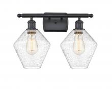 Innovations Lighting 516-2W-BK-G654-8 - Cindyrella - 2 Light - 18 inch - Matte Black - Bath Vanity Light