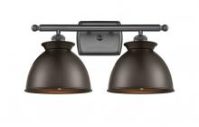  516-2W-OB-M14-OB - Adirondack - 2 Light - 18 inch - Oil Rubbed Bronze - Bath Vanity Light