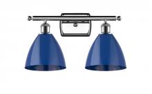 Innovations Lighting 516-2W-PC-MBD-75-BL - Plymouth - 2 Light - 18 inch - Polished Chrome - Bath Vanity Light