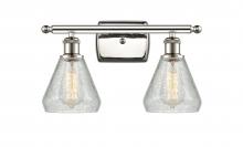 Innovations Lighting 516-2W-PN-G275 - Conesus - 2 Light - 16 inch - Polished Nickel - Bath Vanity Light