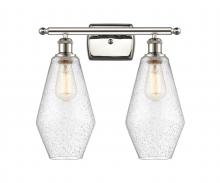 Innovations Lighting 516-2W-PN-G654-7 - Cindyrella - 2 Light - 17 inch - Polished Nickel - Bath Vanity Light