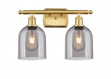 Innovations Lighting 516-2W-SG-G558-6SM - Bella - 2 Light - 16 inch - Satin Gold - Bath Vanity Light