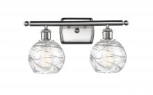 Innovations Lighting 516-2W-SN-G1213-6 - Athens Deco Swirl - 2 Light - 16 inch - Brushed Satin Nickel - Bath Vanity Light