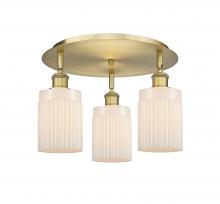 Innovations Lighting 516-3C-BB-G341 - Hadley - 3 Light - 16 inch - Brushed Brass - Flush Mount