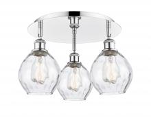 Innovations Lighting 516-3C-PC-G362 - Waverly - 3 Light - 18 inch - Polished Chrome - Flush Mount