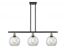 Innovations Lighting 516-3I-BAB-G122-8 - Athens - 3 Light - 36 inch - Black Antique Brass - Cord hung - Island Light