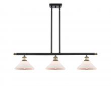  516-3I-BAB-G131 - Orwell - 3 Light - 36 inch - Black Antique Brass - Cord hung - Island Light