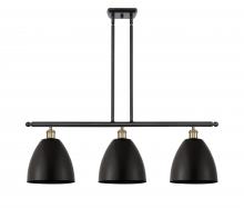  516-3I-BAB-MBD-9-BK - Bristol - 3 Light - 36 inch - Black Antique Brass - Cord hung - Island Light