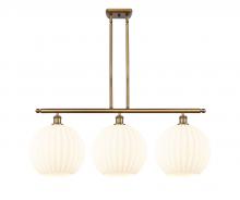 Innovations Lighting 516-3I-BB-G1217-12WV - White Venetian - 3 Light - 39 inch - Brushed Brass - Stem Hung - Island Light