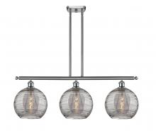 Innovations Lighting 516-3I-SN-G1213-10SM - Athens Deco Swirl - 3 Light - 37 inch - Brushed Satin Nickel - Cord hung - Island Light