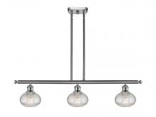  516-3I-SN-G555-6CL - Ithaca - 3 Light - 36 inch - Brushed Satin Nickel - Cord hung - Island Light