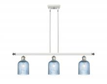 Innovations Lighting 516-3I-WPC-G559-5BL - Bridal Veil - 3 Light - 36 inch - White Polished Chrome - Cord hung - Island Light