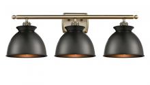 Innovations Lighting 516-3W-AB-M14-BK-LED - Adirondack - 3 Light - 28 inch - Antique Brass - Bath Vanity Light