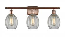 Innovations Lighting 516-3W-AC-G82 - Eaton - 3 Light - 26 inch - Antique Copper - Bath Vanity Light