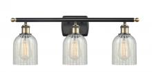  516-3W-BAB-G2511 - Caledonia - 3 Light - 25 inch - Black Antique Brass - Bath Vanity Light