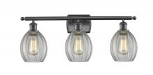 Innovations Lighting 516-3W-BK-G82 - Eaton - 3 Light - 26 inch - Matte Black - Bath Vanity Light