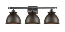 Innovations Lighting 516-3W-OB-M14-OB - Adirondack - 3 Light - 28 inch - Oil Rubbed Bronze - Bath Vanity Light