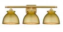 Innovations Lighting 516-3W-SG-M14-SG - Adirondack - 3 Light - 28 inch - Satin Gold - Bath Vanity Light