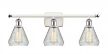  516-3W-WPC-G275 - Conesus - 3 Light - 26 inch - White Polished Chrome - Bath Vanity Light