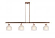  516-4I-AC-G411 - Dayton - 4 Light - 48 inch - Antique Copper - Cord hung - Island Light