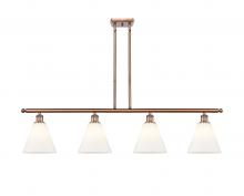  516-4I-AC-GBC-81-LED - Berkshire - 4 Light - 48 inch - Antique Copper - Cord hung - Island Light