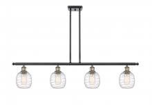 Innovations Lighting 516-4I-BAB-G1013 - Belfast - 4 Light - 48 inch - Black Antique Brass - Cord hung - Island Light