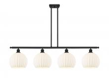 Innovations Lighting 516-4I-BK-G1217-10WV - White Venetian - 4 Light - 48 inch - Matte Black - Stem Hung - Island Light