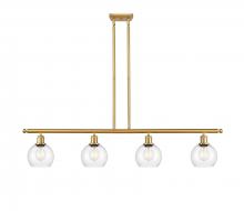 Innovations Lighting 516-4I-SG-G122-6 - Athens - 4 Light - 48 inch - Satin Gold - Cord hung - Island Light