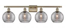 Innovations Lighting 516-4W-AB-G1213-8SM - Athens Deco Swirl - 4 Light - 38 inch - Antique Brass - Bath Vanity Light