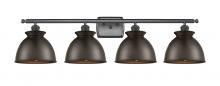  516-4W-OB-M14-OB - Adirondack - 4 Light - 38 inch - Oil Rubbed Bronze - Bath Vanity Light