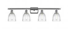  516-4W-PC-G442 - Brookfield - 4 Light - 36 inch - Polished Chrome - Bath Vanity Light