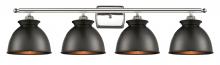 Innovations Lighting 516-4W-PN-M14-BK - Adirondack - 4 Light - 38 inch - Polished Nickel - Bath Vanity Light