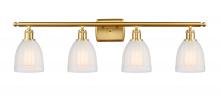  516-4W-SG-G441 - Brookfield - 4 Light - 36 inch - Satin Gold - Bath Vanity Light