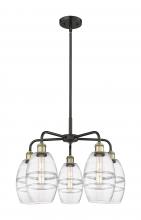 Innovations Lighting 516-5CR-BAB-G557-6CL - Vaz - 5 Light - 24 inch - Black Antique Brass - Chandelier