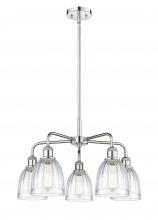  516-5CR-PC-G442 - Brookfield - 5 Light - 24 inch - Polished Chrome - Chandelier