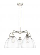 Innovations Lighting 516-5CR-PN-GBD-92 - Bristol - 5 Light - 27 inch - Polished Nickel - Chandelier