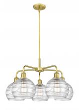 Innovations Lighting 516-5CR-SG-G1213-8 - Athens Deco Swirl - 5 Light - 26 inch - Satin Gold - Chandelier