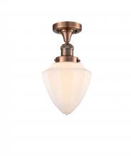 Innovations Lighting 517-1CH-AC-G661-7 - Bullet - 1 Light - 7 inch - Antique Copper - Semi-Flush Mount