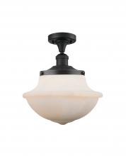 Innovations Lighting 517-1CH-BK-G541 - Oxford - 1 Light - 12 inch - Matte Black - Semi-Flush Mount