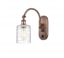 Innovations Lighting 518-1W-AC-G1113 - Cobbleskill - 1 Light - 5 inch - Antique Copper - Sconce