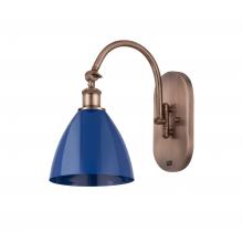 Innovations Lighting 518-1W-AC-MBD-75-BL - Plymouth - 1 Light - 8 inch - Antique Copper - Sconce