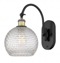 Innovations Lighting 518-1W-BAB-G122C-8CL - Athens - 1 Light - 8 inch - Black Antique Brass - Sconce