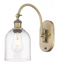 Innovations Lighting 518-1W-BB-G558-6CL - Bella - 1 Light - 6 inch - Brushed Brass - Sconce